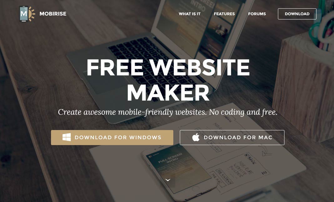 free website creation software for mac